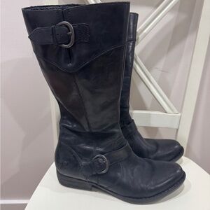 Born Black Leather Boots